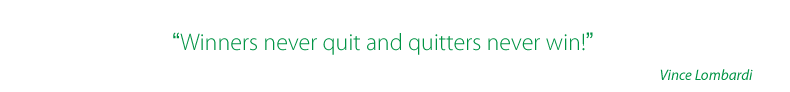 Winners never quit